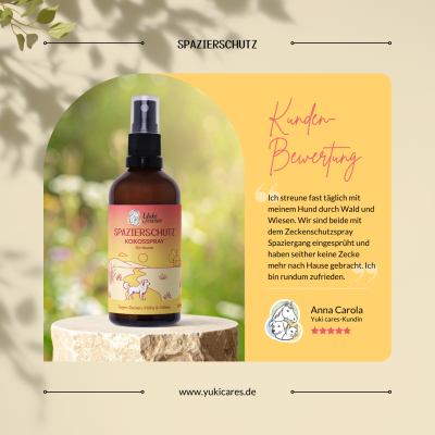 Thumbnail 4: Yuki cares Kokosspray Spazierschutz - Zeckenschutz für Hunde
