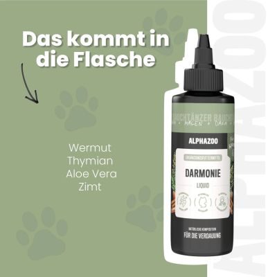 Thumbnail 3: ALPHAZOO Darmonie Liquid für Hunde