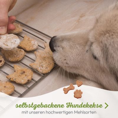 Thumbnail 4: kauartikel.com Hirsch-Mehl - Futterergänzung - hypoallergenes Hirsch-Fleich, gemahlen - auch zum Backen von Hundekeksen - BARF-Zusatz