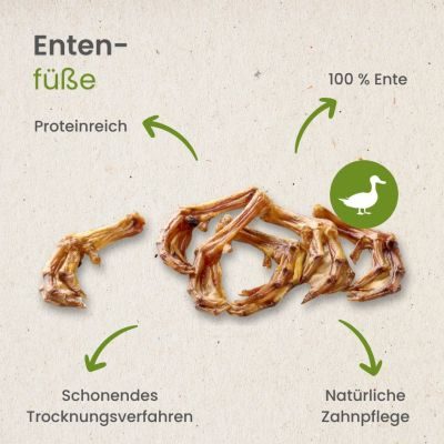 Thumbnail 4: kauartikel.com Enten-Füsse - Hunde-Kauartikel - Hunde-Snack - Kausnack - Leckerli von der Ente