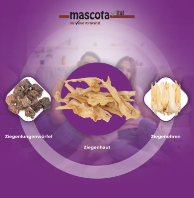 Thumbnail 5: mascota vital Ziegenhaut, Kauartikel für Hunde, 200 g